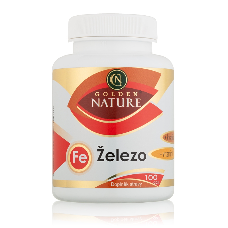 Golden Nature železo s vitaminem c a kyselinou listovou